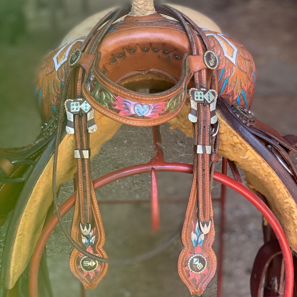 Yocham’s Custom Leather 14 Inch Barrel Saddle - Picture 6 of 14